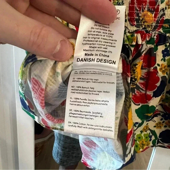 Cecilie Copenhagen Floral Ruched Tess Skirt Size Small - Picture 6 of 6